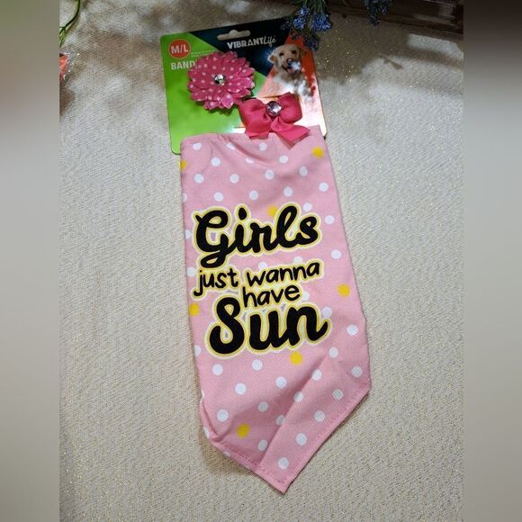 NWT Vibrant Life Bandana Set for dog/cat - Picture 1 of 7